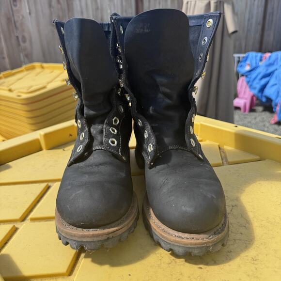Vintage Georgia G920 Heritage Logger Lace-Up Leather Work Boots Size 6.5 - Picture 6 of 11